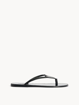 Buty By Malene Birger Ladina Leather Sandals Czarne | PL_BB16618