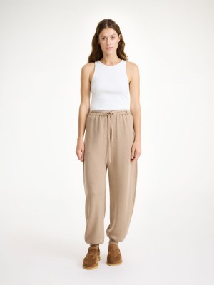 Dzianina By Malene Birger Tevana High-waisted Trousers Nomad | PL_BB27221