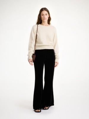 Portki By Malene Birger Amores High-waisted Czarne | PL_BB41484