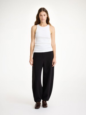 Portki By Malene Birger Carlien High-waist Czarne | PL_BB49662