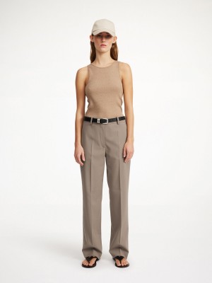 Portki By Malene Birger Igda Straight-leg Shitake | PL_BB15469