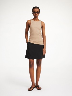 Spódnice By Malene Birger Isabele Mini Czarne | PL_BB92966