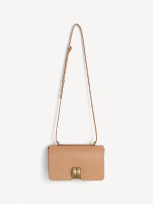 Torby By Malene Birger Noval Leather Shoulder Tan | PL_BB93468