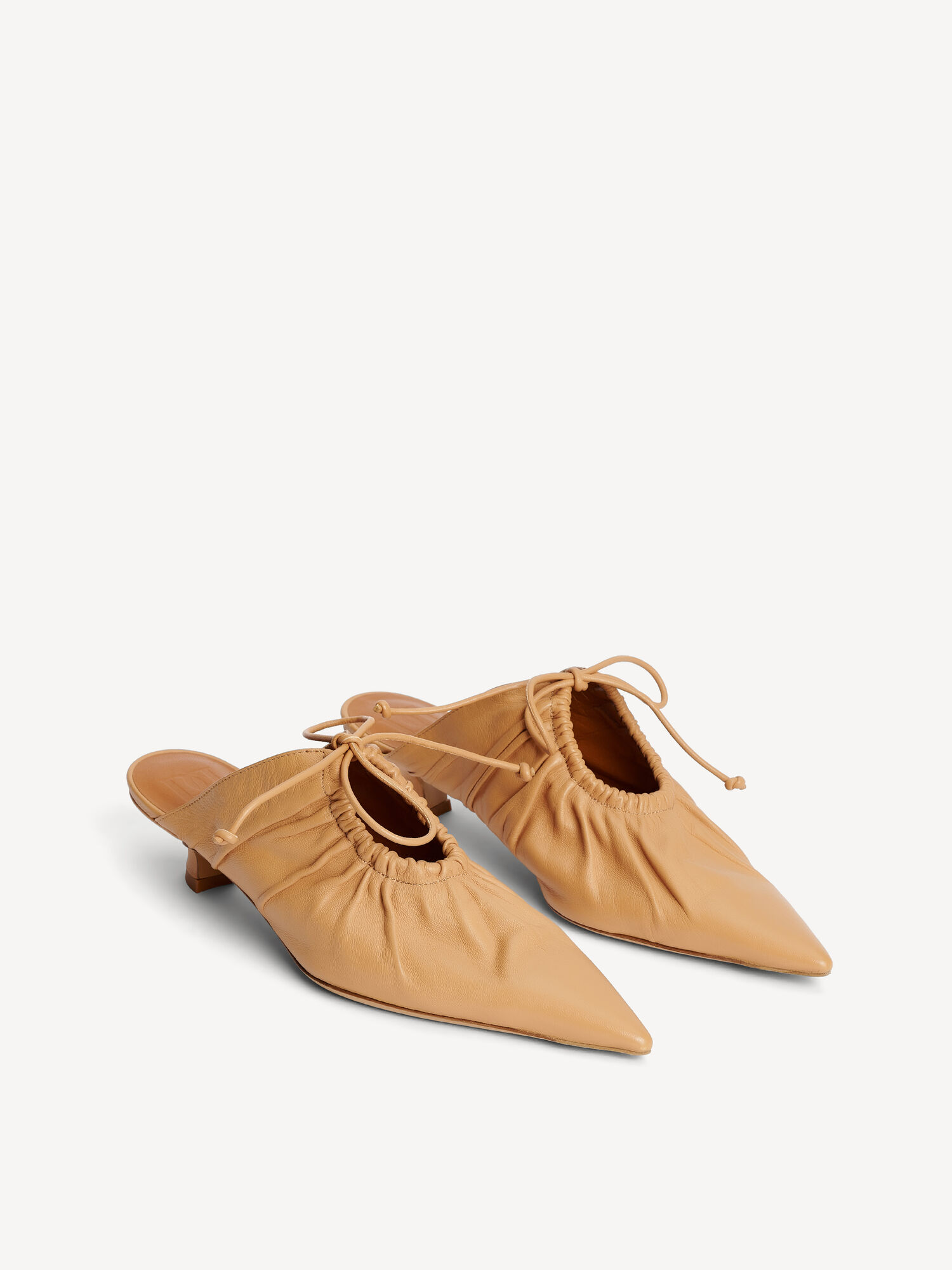 Buty By Malene Birger Masey Leather Mules Beżowe | PL_BB21720