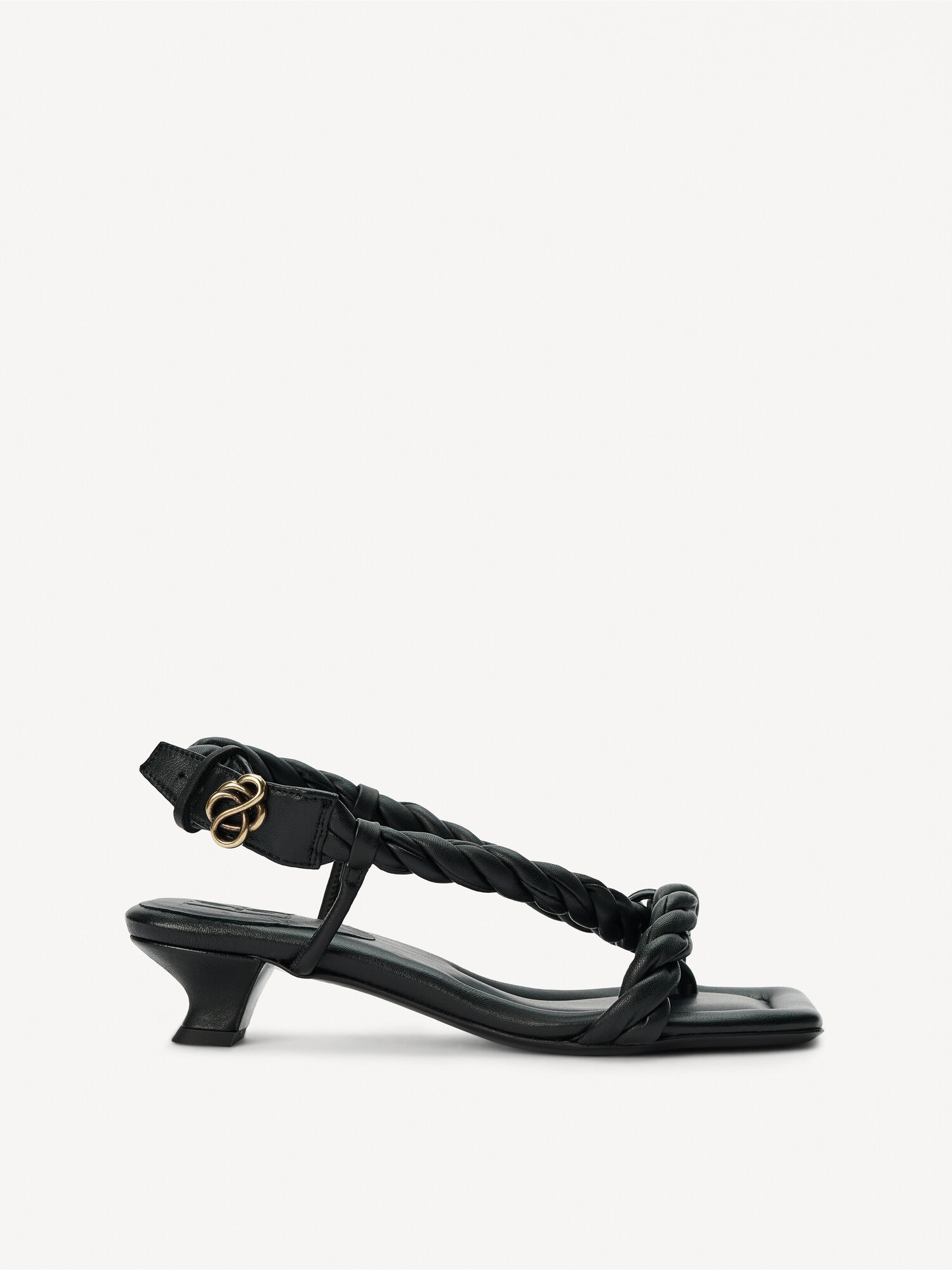 Buty By Malene Birger Temona Leather Sandals Czarne | PL_BB47474