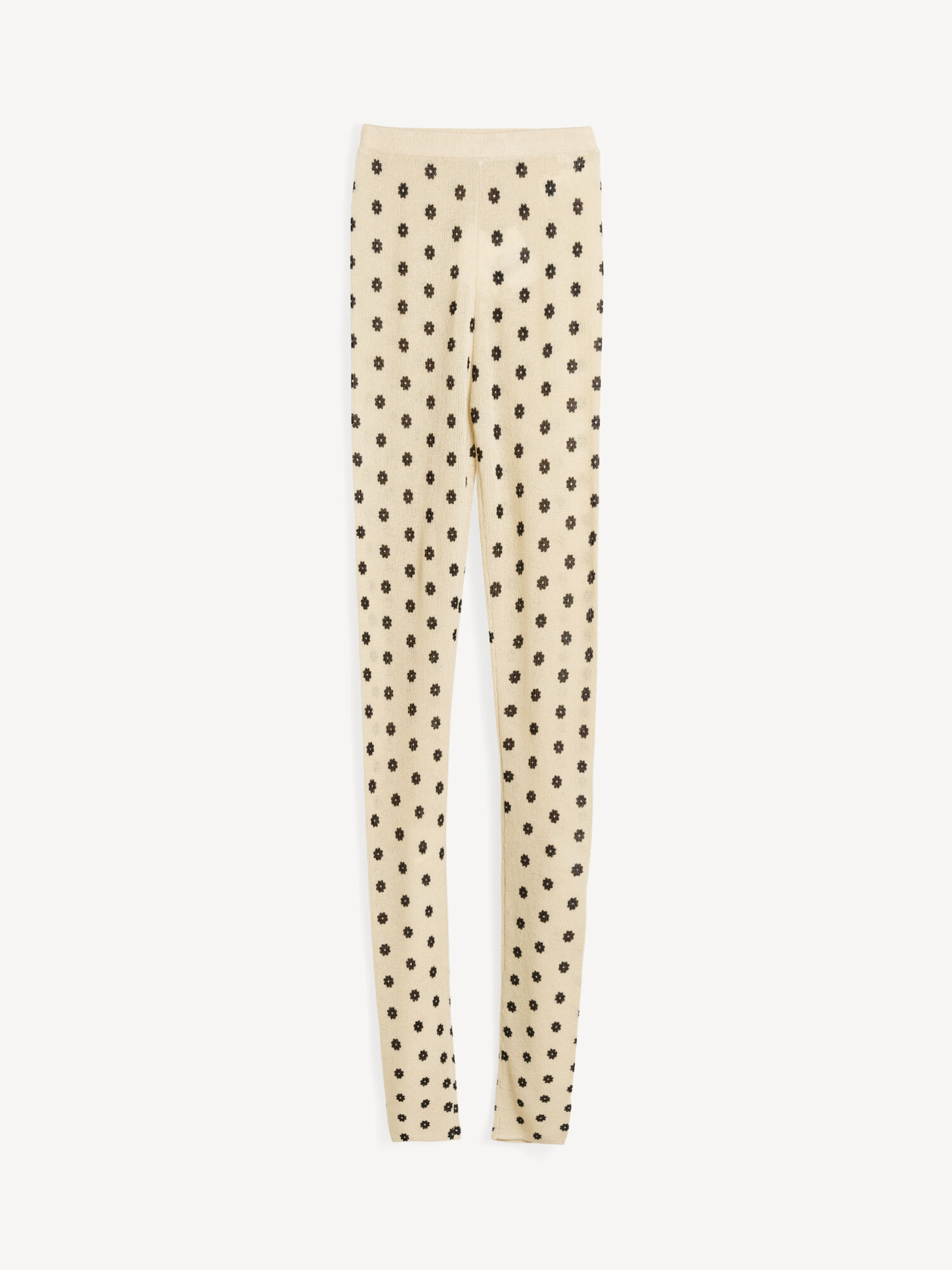 Dzianina By Malene Birger Breele Wool Leggings Kwiaty | PL_BB53553