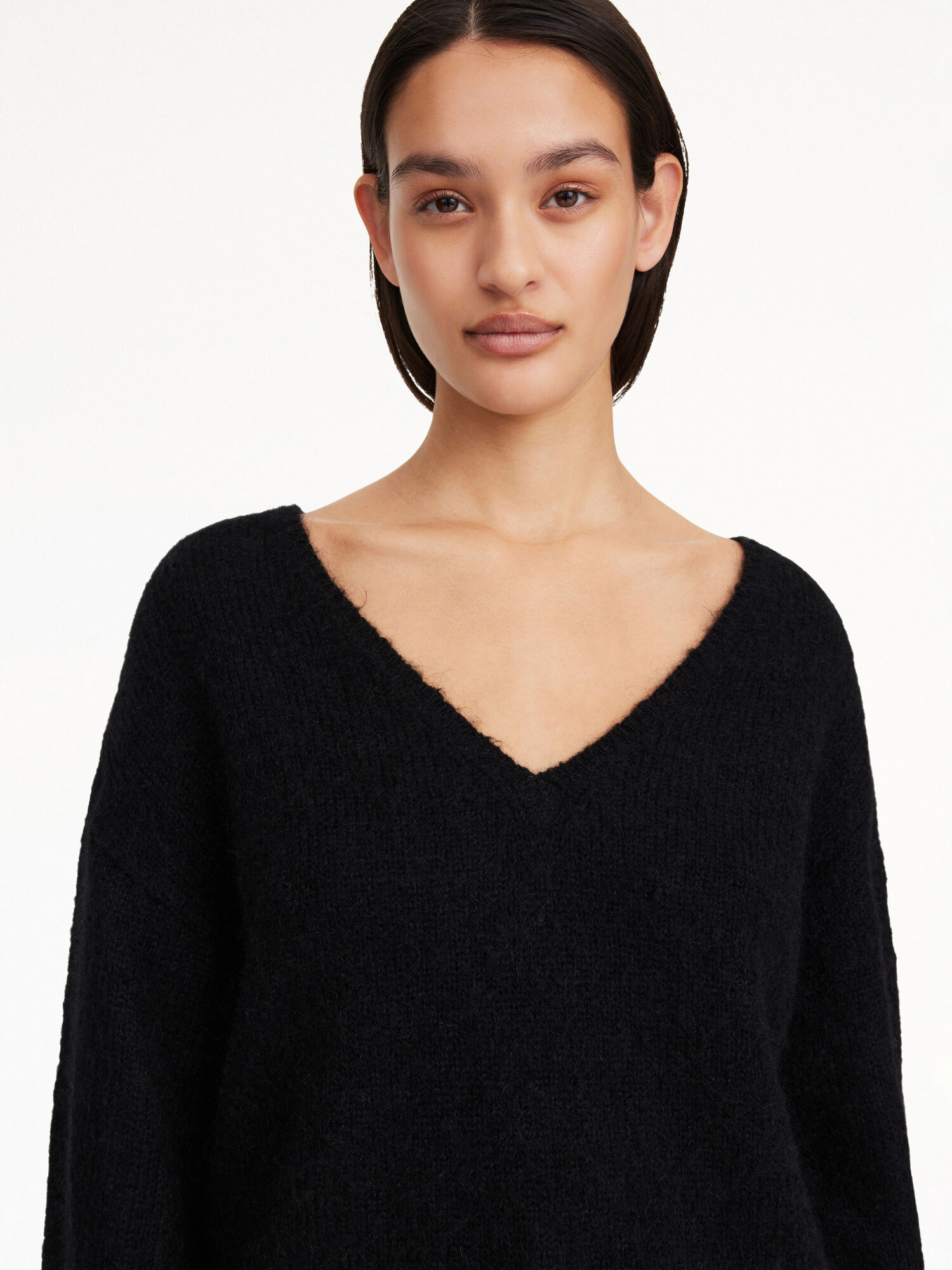 Dzianina By Malene Birger Cimone Sweater Czarne | PL_BB65647