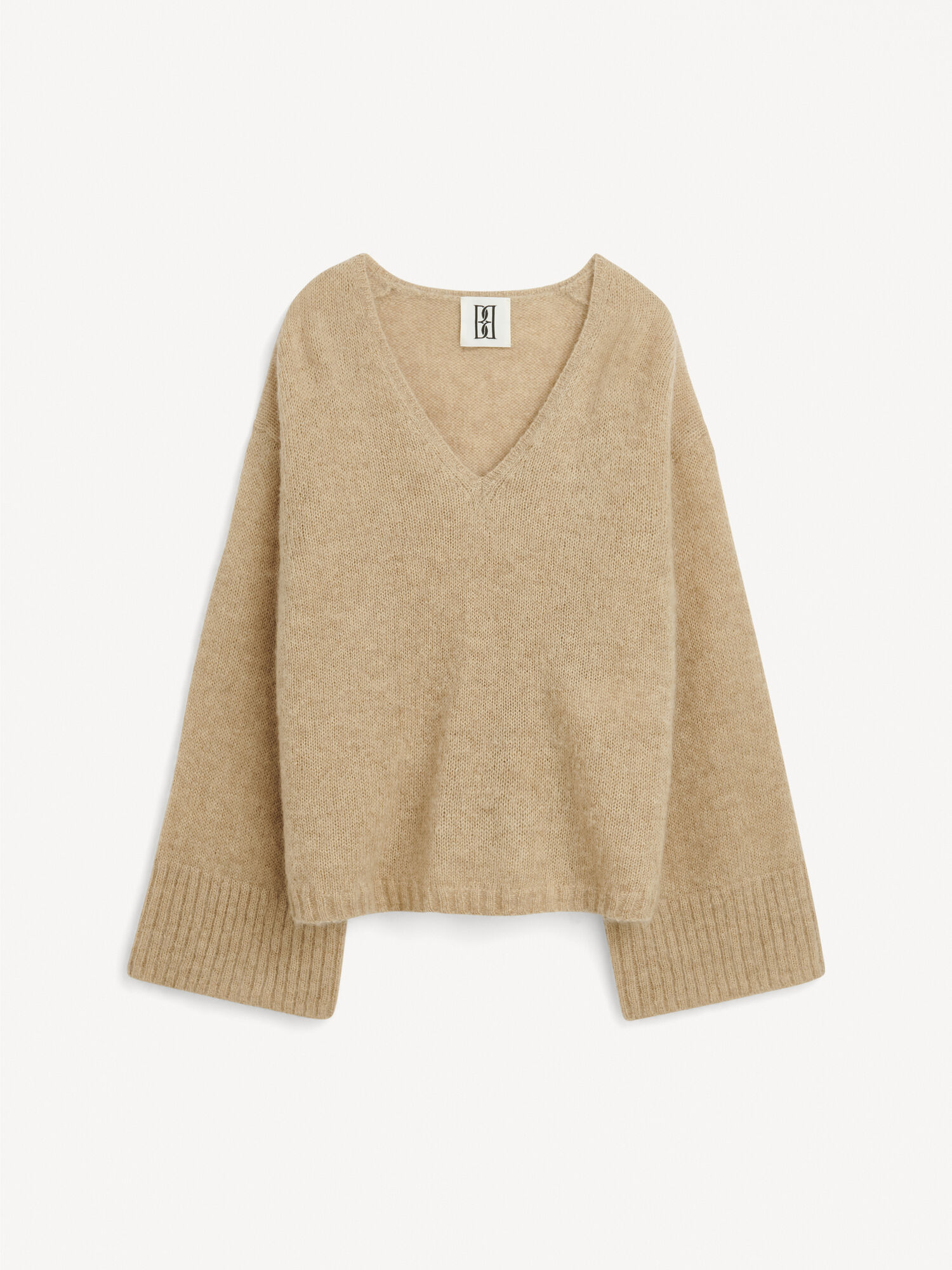 Dzianina By Malene Birger Cimone Sweater Beżowe | PL_BB68169