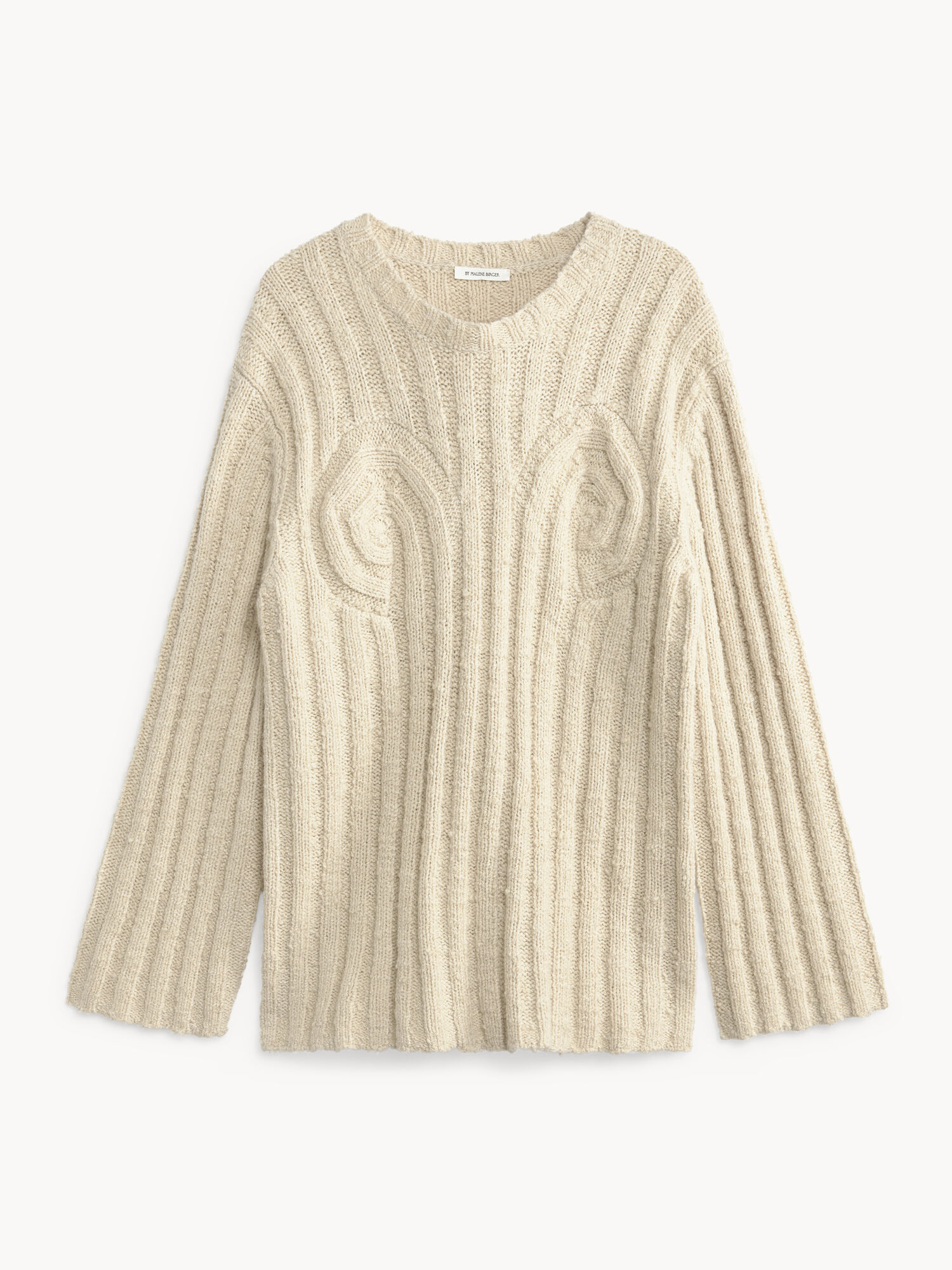 Dzianina By Malene Birger Cirra Ribbed Sweater Oyster Gray | PL_BB58796