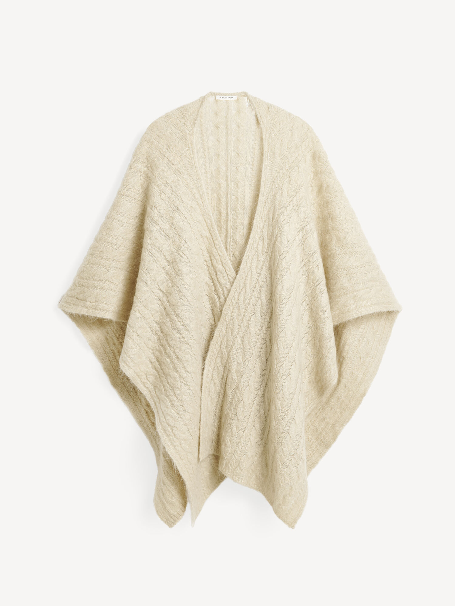 Dzianina By Malene Birger Kassillas Wool-blend Poncho Oyster Gray | PL_BB68383