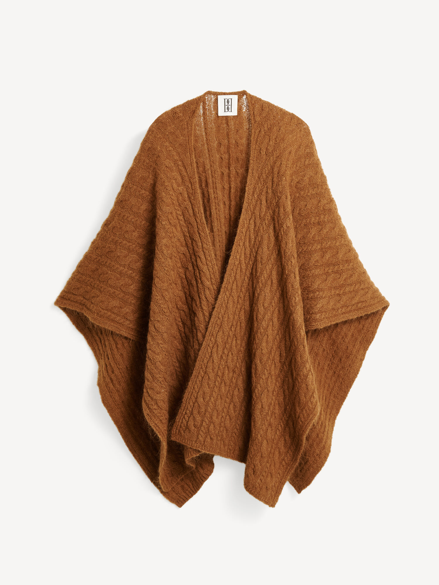 Dzianina By Malene Birger Kassillas Wool-blend Poncho Bison | PL_BB74341