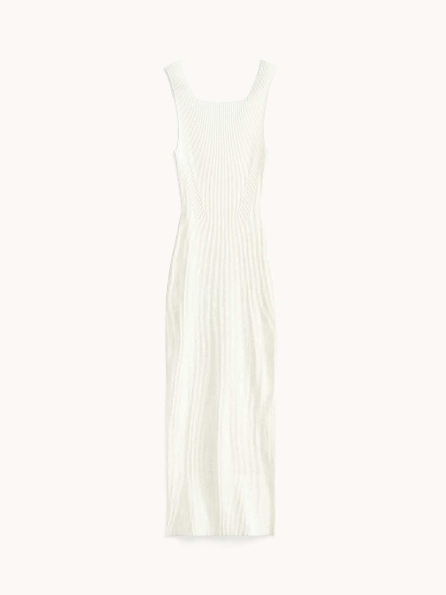 Dzianina By Malene Birger Milelo Maxi Dress Białe | PL_BB81260