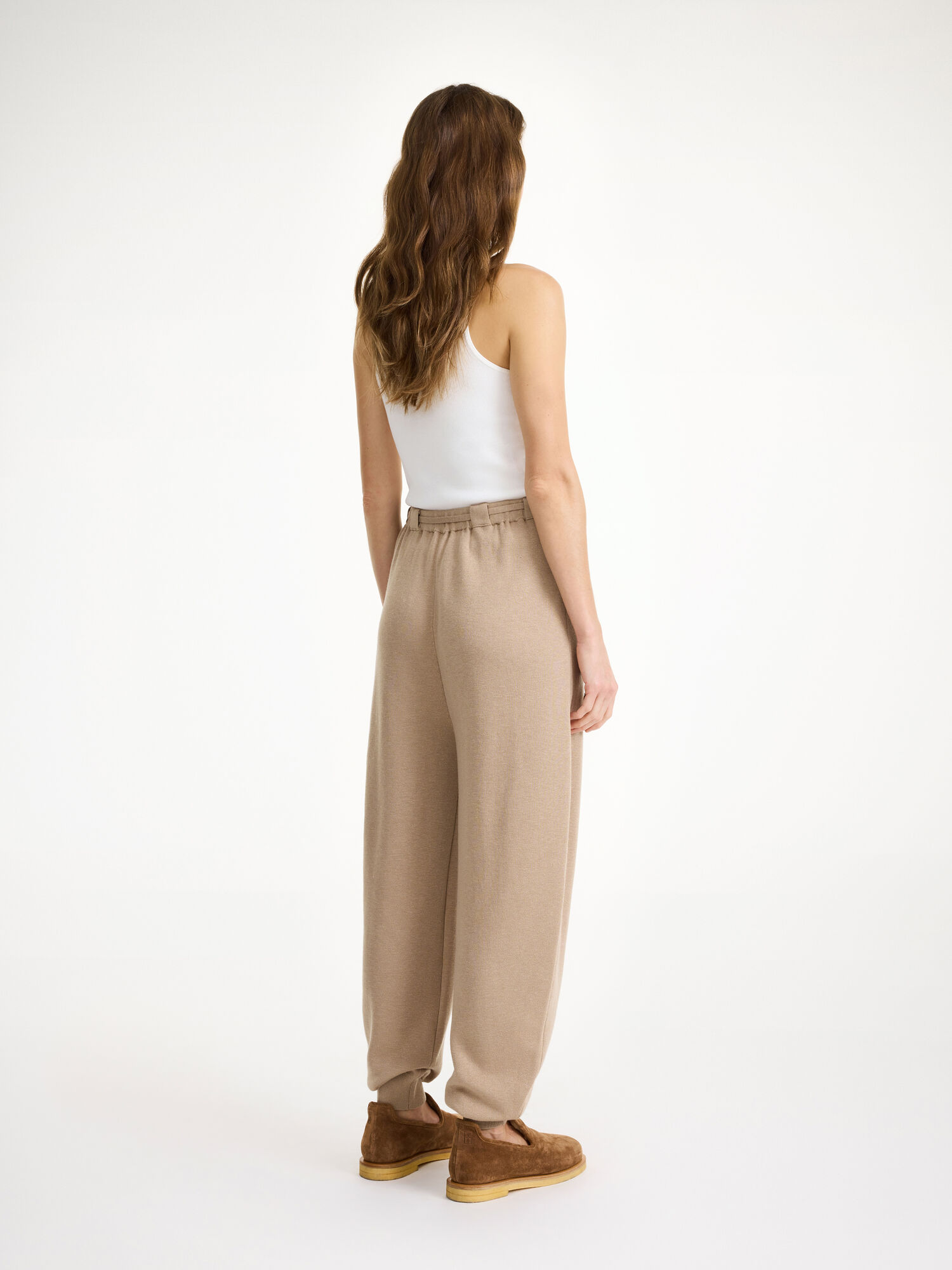 Dzianina By Malene Birger Tevana High-waisted Trousers Nomad | PL_BB27221