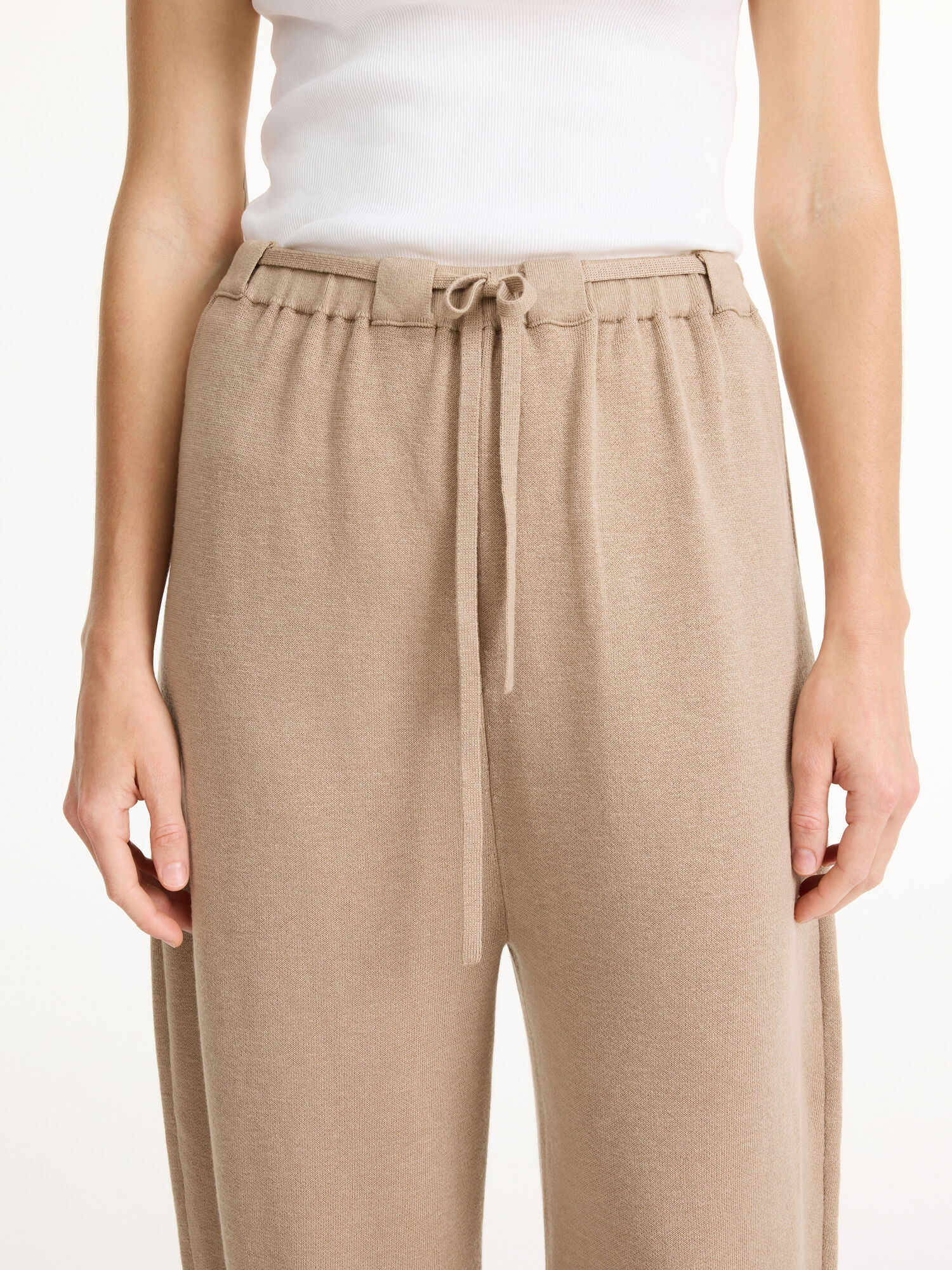 Dzianina By Malene Birger Tevana High-waisted Trousers Nomad | PL_BB27221