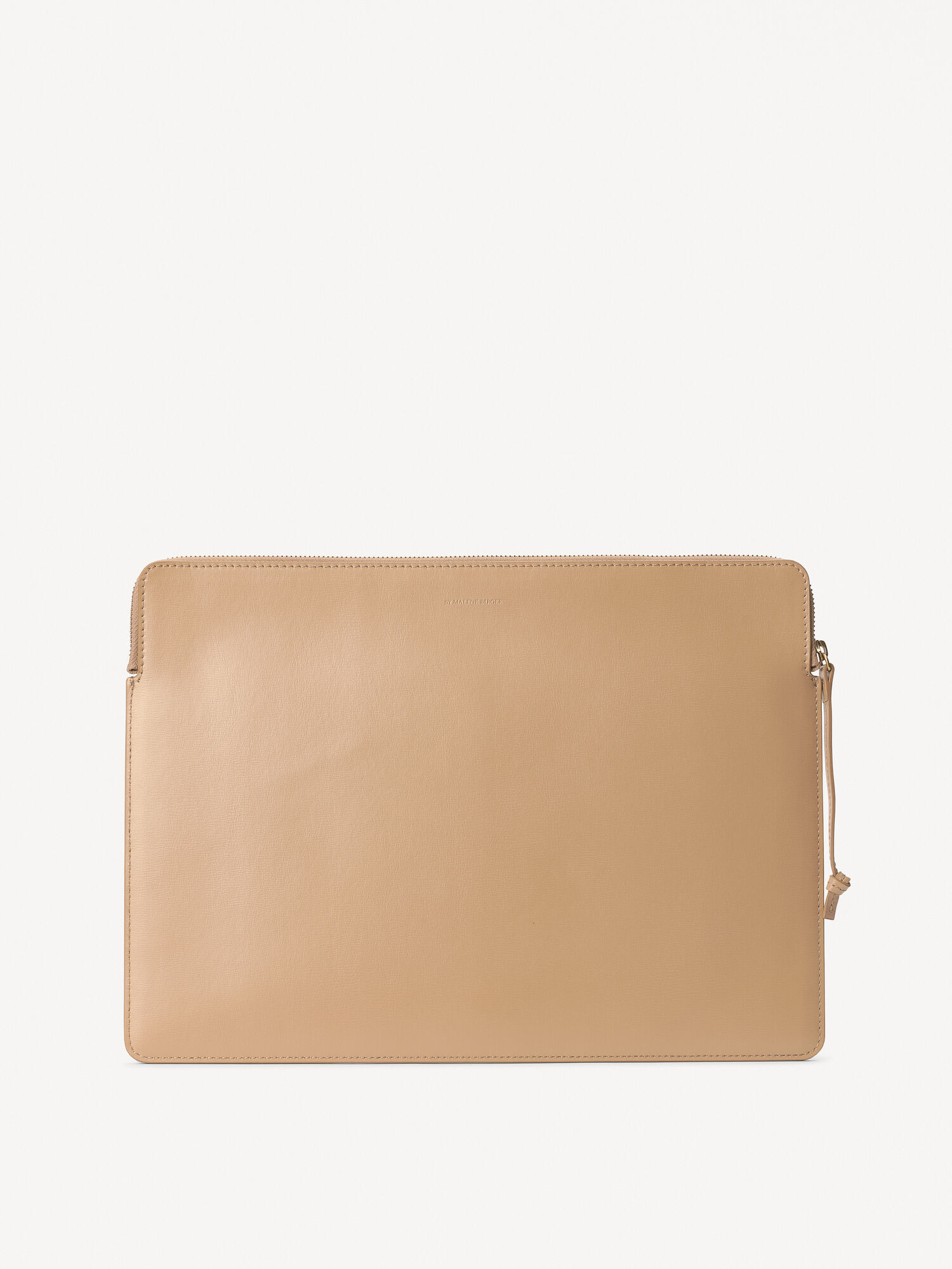 Inne Akcesoria By Malene Birger Aya Leather Laptop Case Sand | PL_BB40051