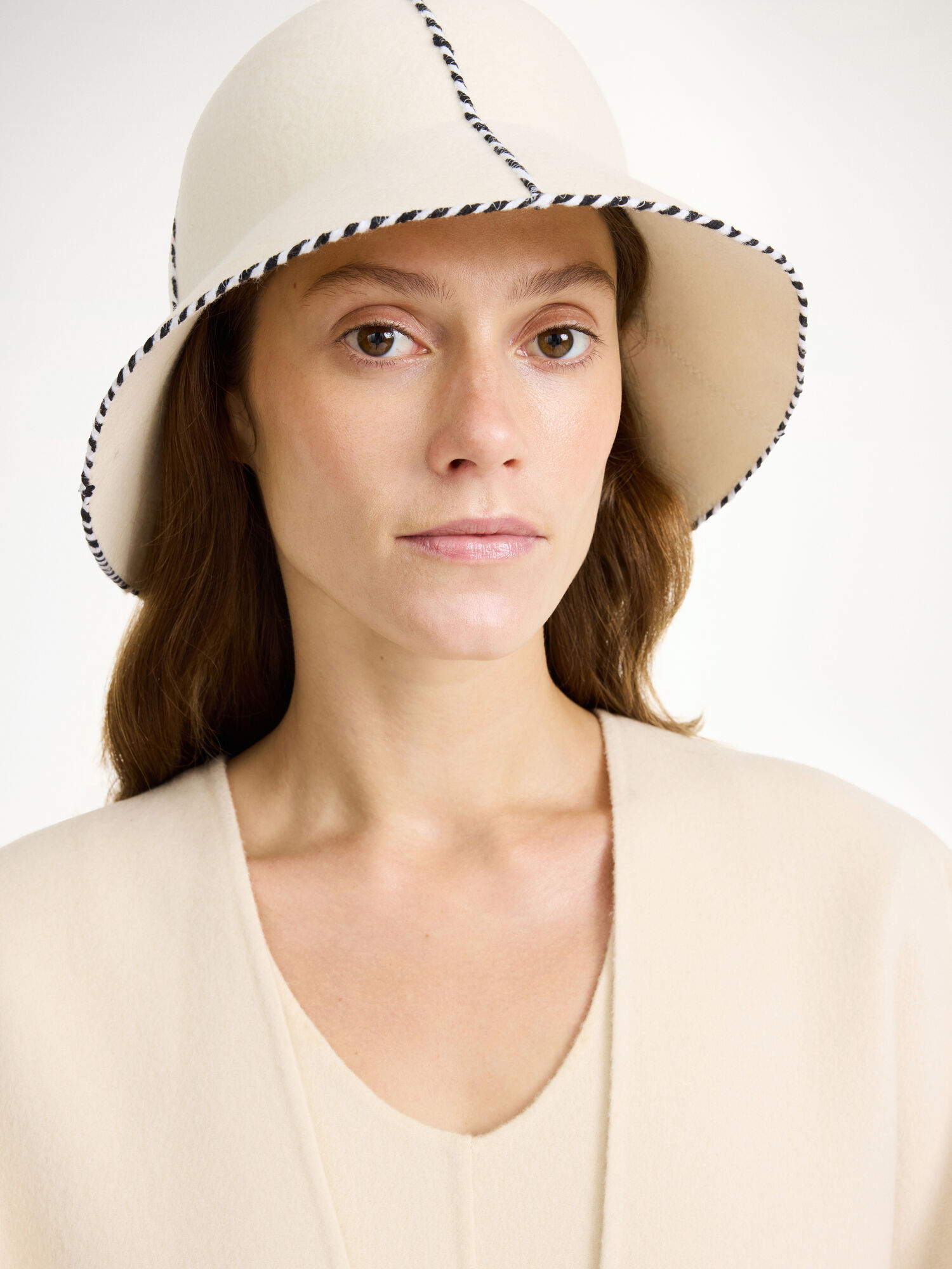 Inne Akcesoria By Malene Birger Ilmura Wool Hat Oyster Gray | PL_BB98718