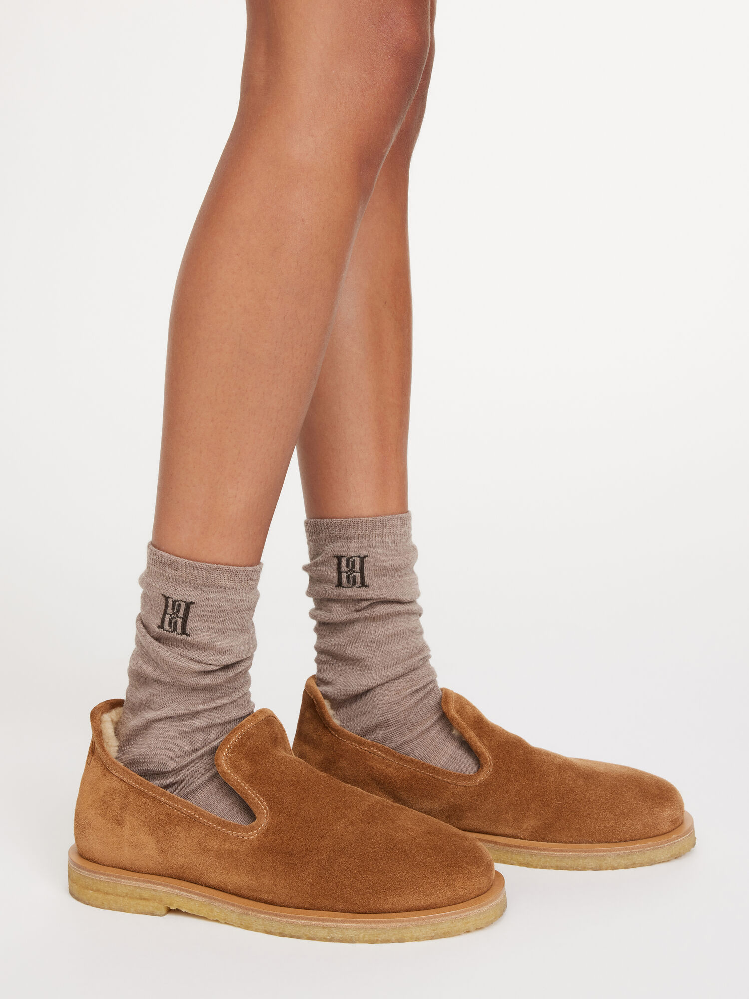 Inne Akcesoria By Malene Birger Leiann Socks Brązowe | PL_BB87629