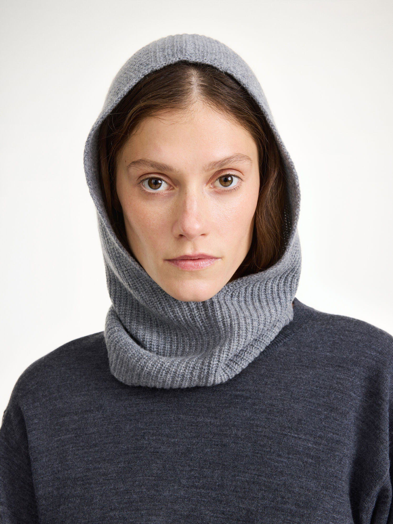 Inne Akcesoria By Malene Birger Renima Balaclava Szare | PL_BB36158