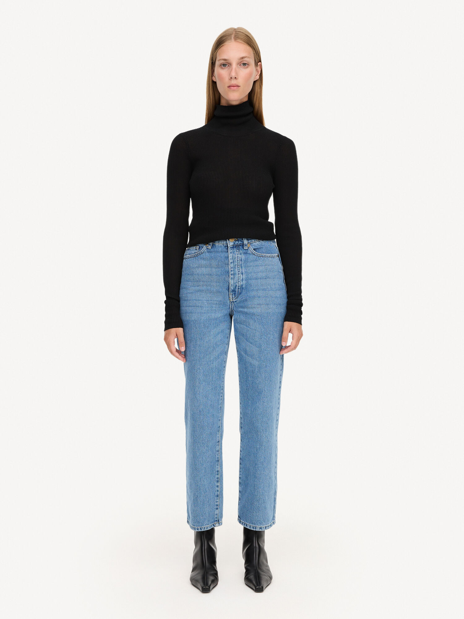 Jeansy By Malene Birger Milium Organic Cotton Niebieskie | PL_BB87521