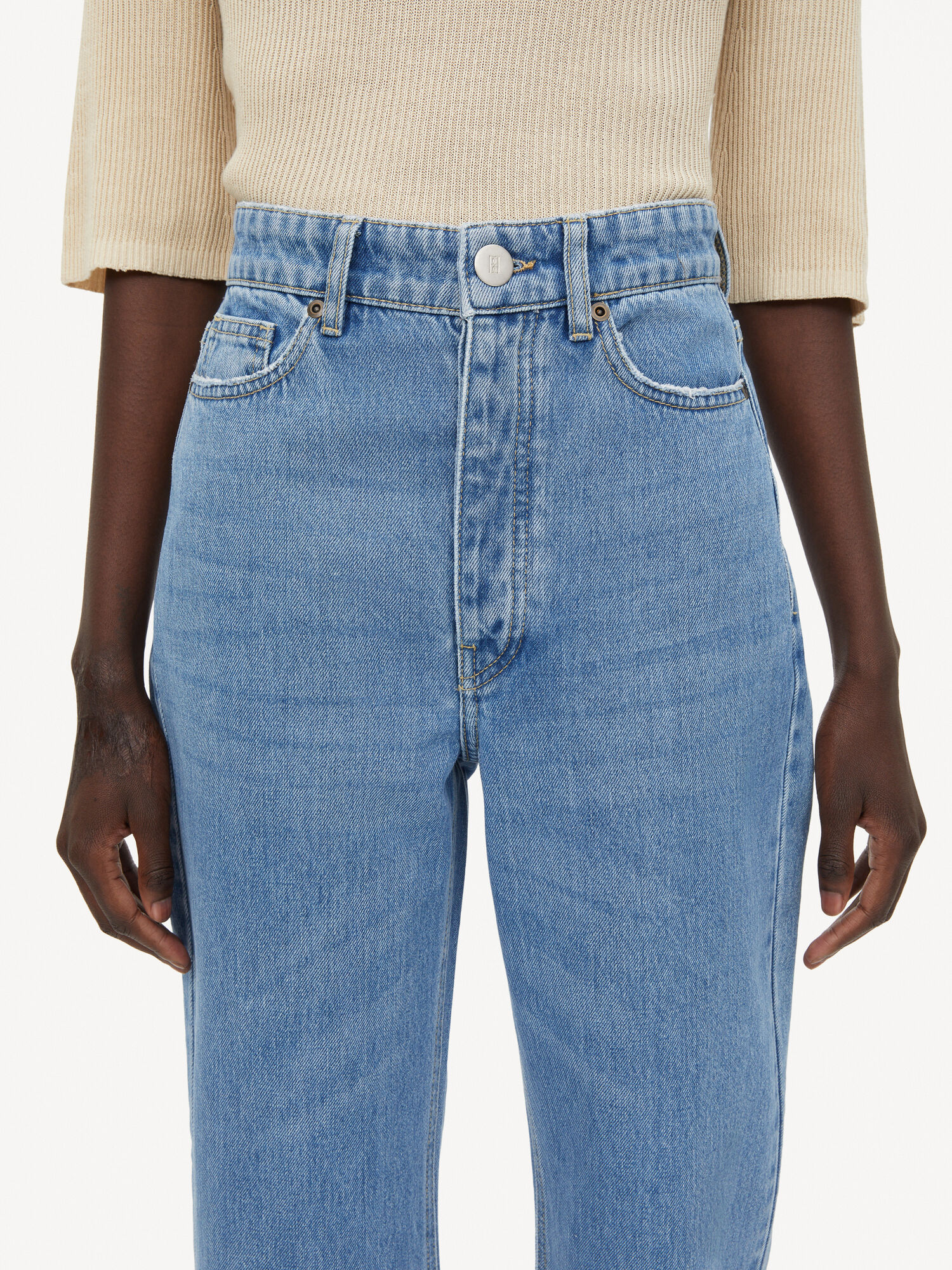 Jeansy By Malene Birger Miliumlo Organic Cotton Niebieskie | PL_BB87132