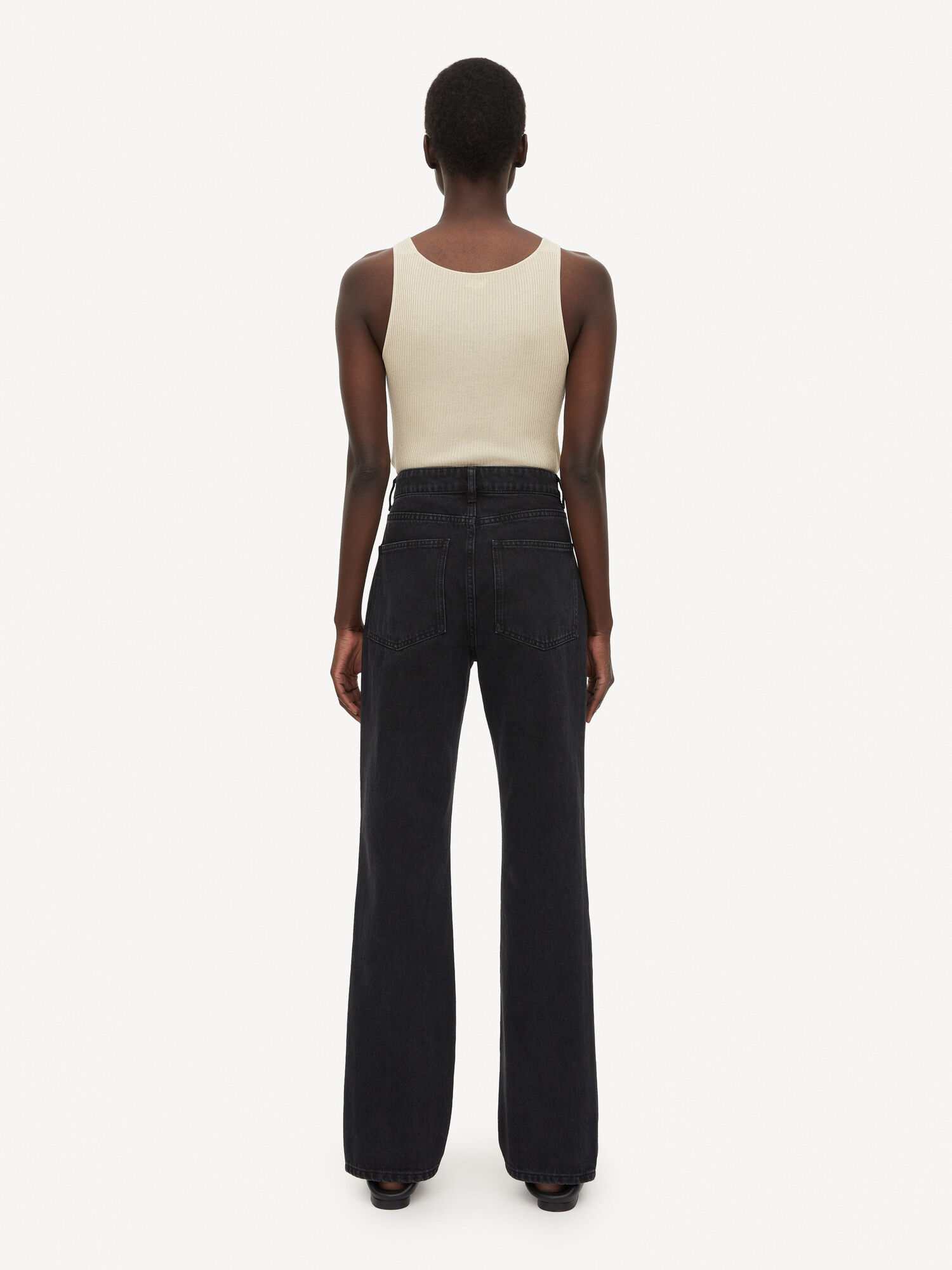 Jeansy By Malene Birger Miliumlo Organic Cotton Czarne | PL_BB39168