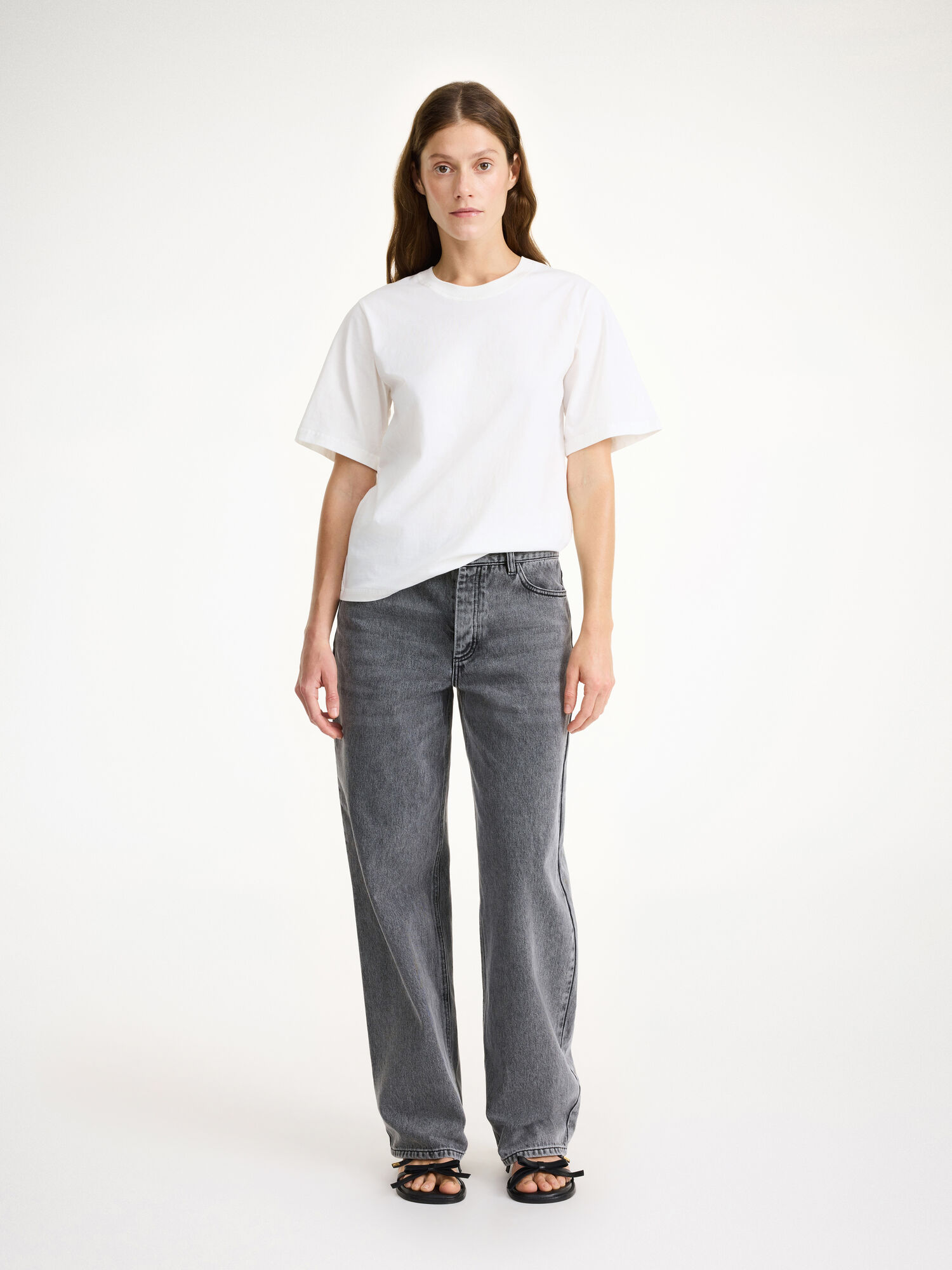 Jeansy By Malene Birger Vinola Organic Cotton Czarne | PL_BB27191