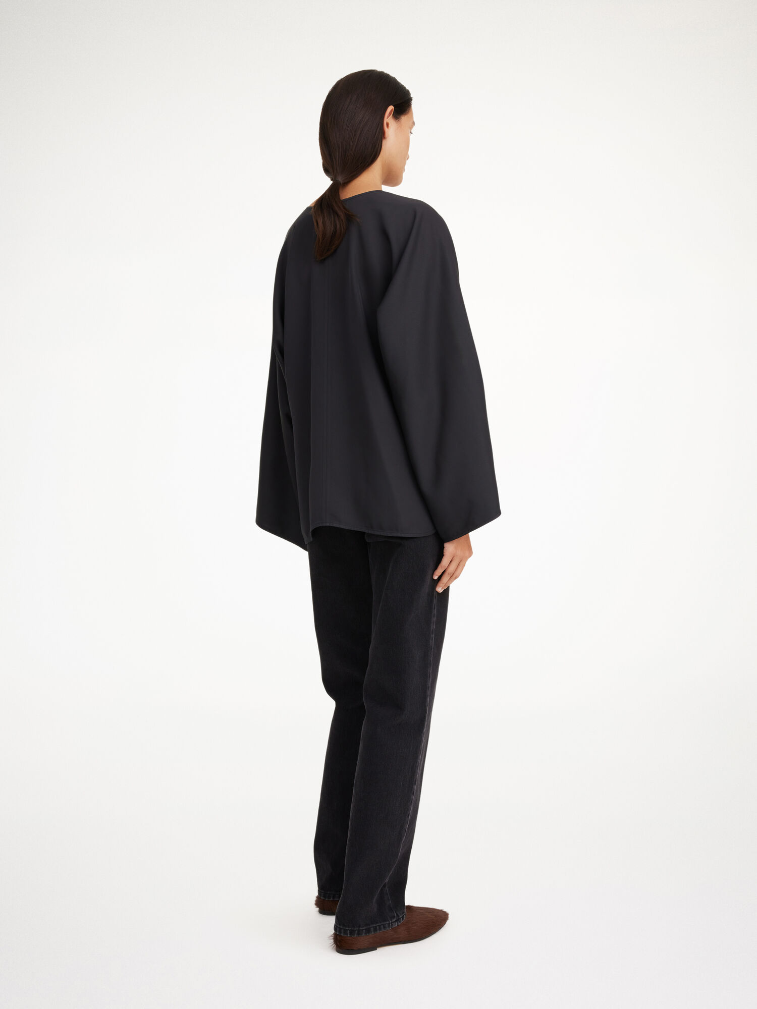 Koszule By Malene Birger Calias Tunic-style Blouse Czarne | PL_BB18959