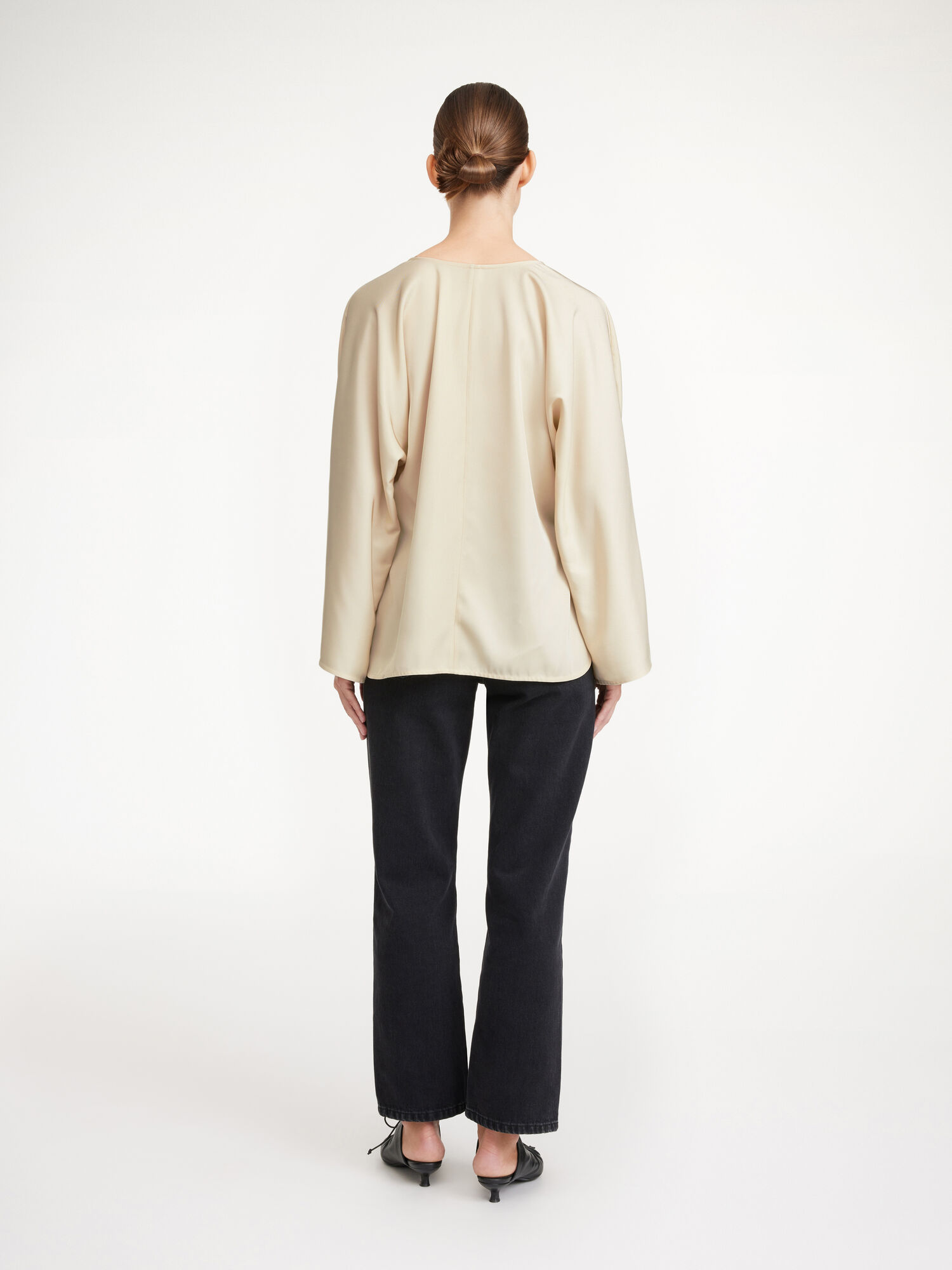 Koszule By Malene Birger Calias Tunic-style Blouse Kremowe | PL_BB33949