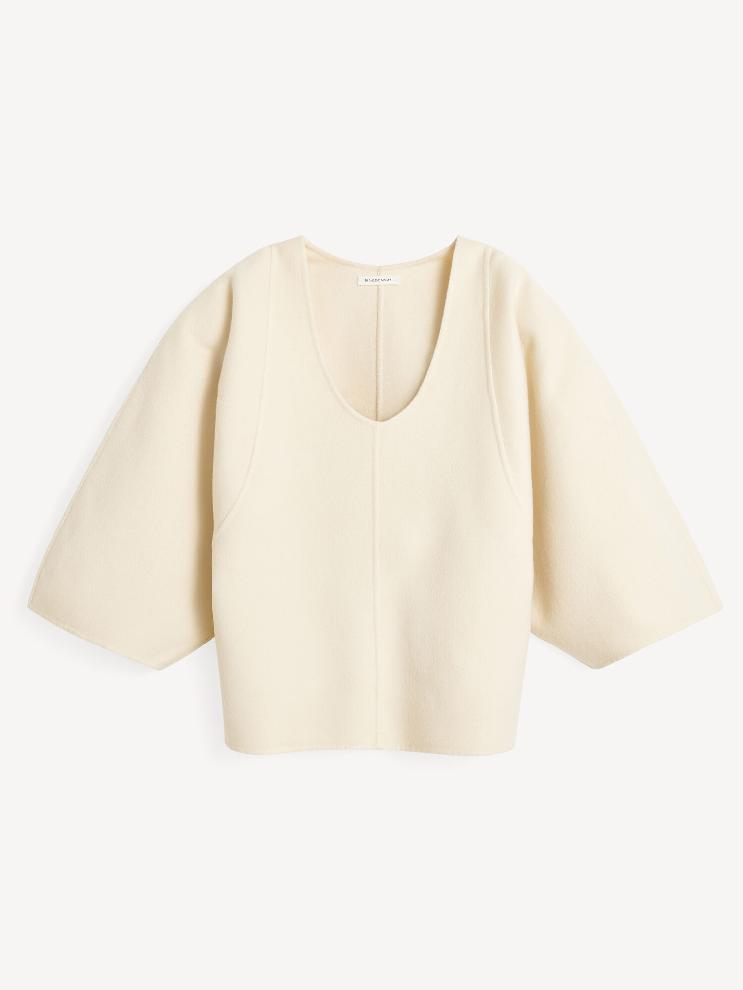 Koszule By Malene Birger Calya Wool Blouse Pearl | PL_BB58487