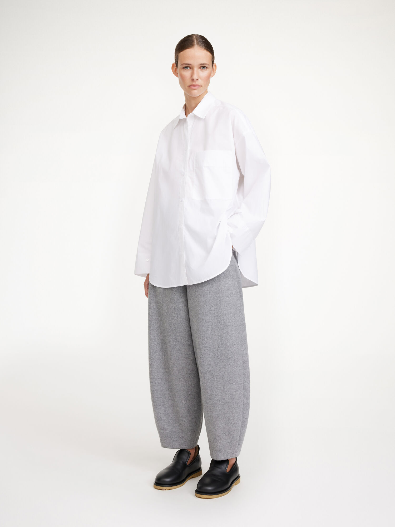 Koszule By Malene Birger Derris Organic Cotton Białe | PL_BB75698