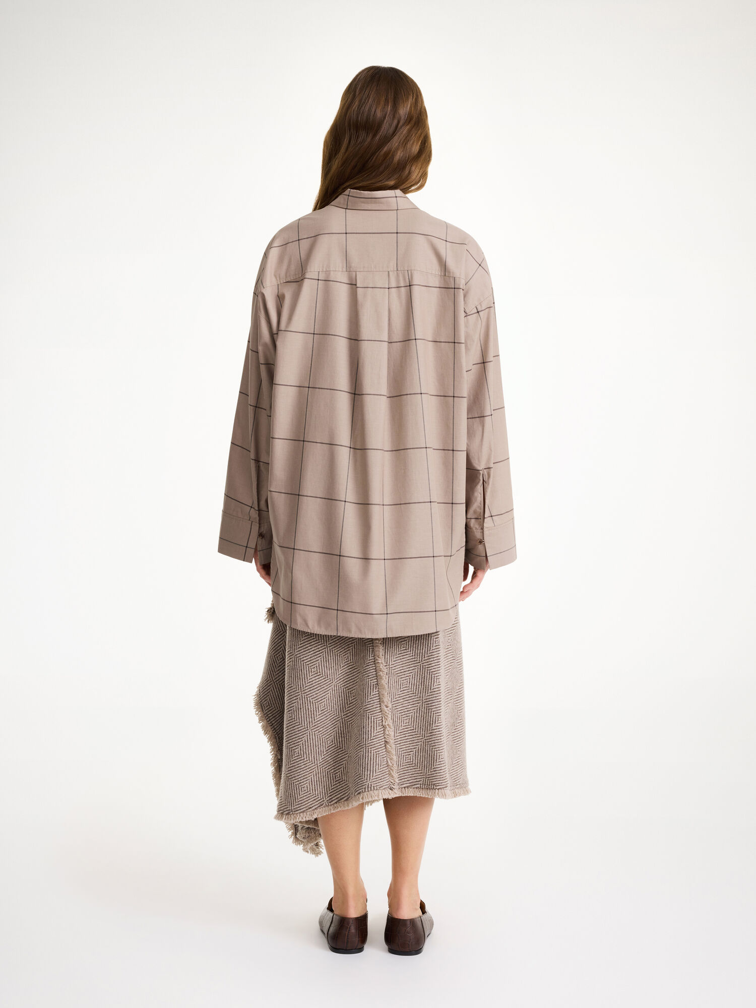 Koszule By Malene Birger Derris Organic Cotton Autumn check | PL_BB29193