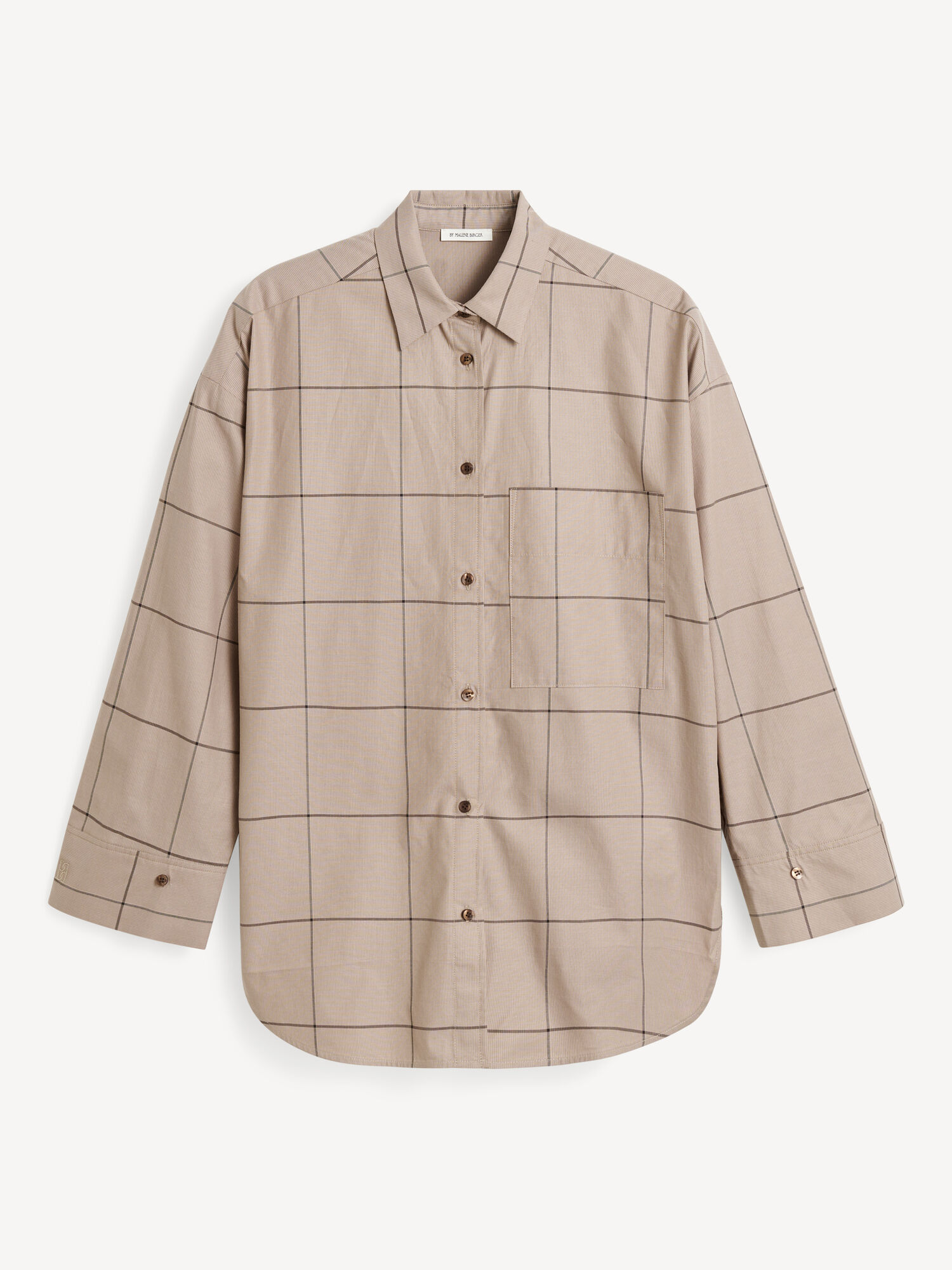 Koszule By Malene Birger Derris Organic Cotton Autumn check | PL_BB29193