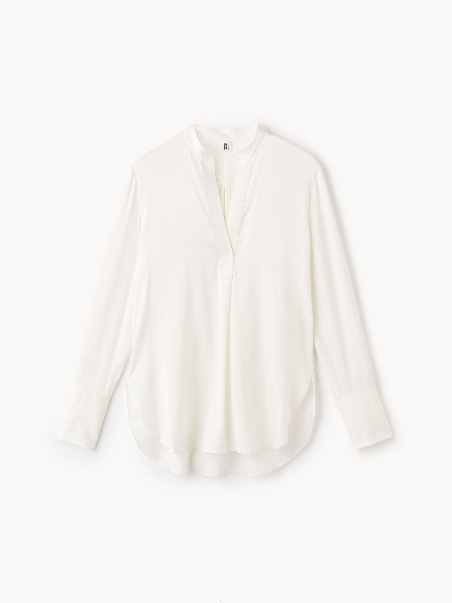 Koszule By Malene Birger Mabillon Silk Białe | PL_BB31268