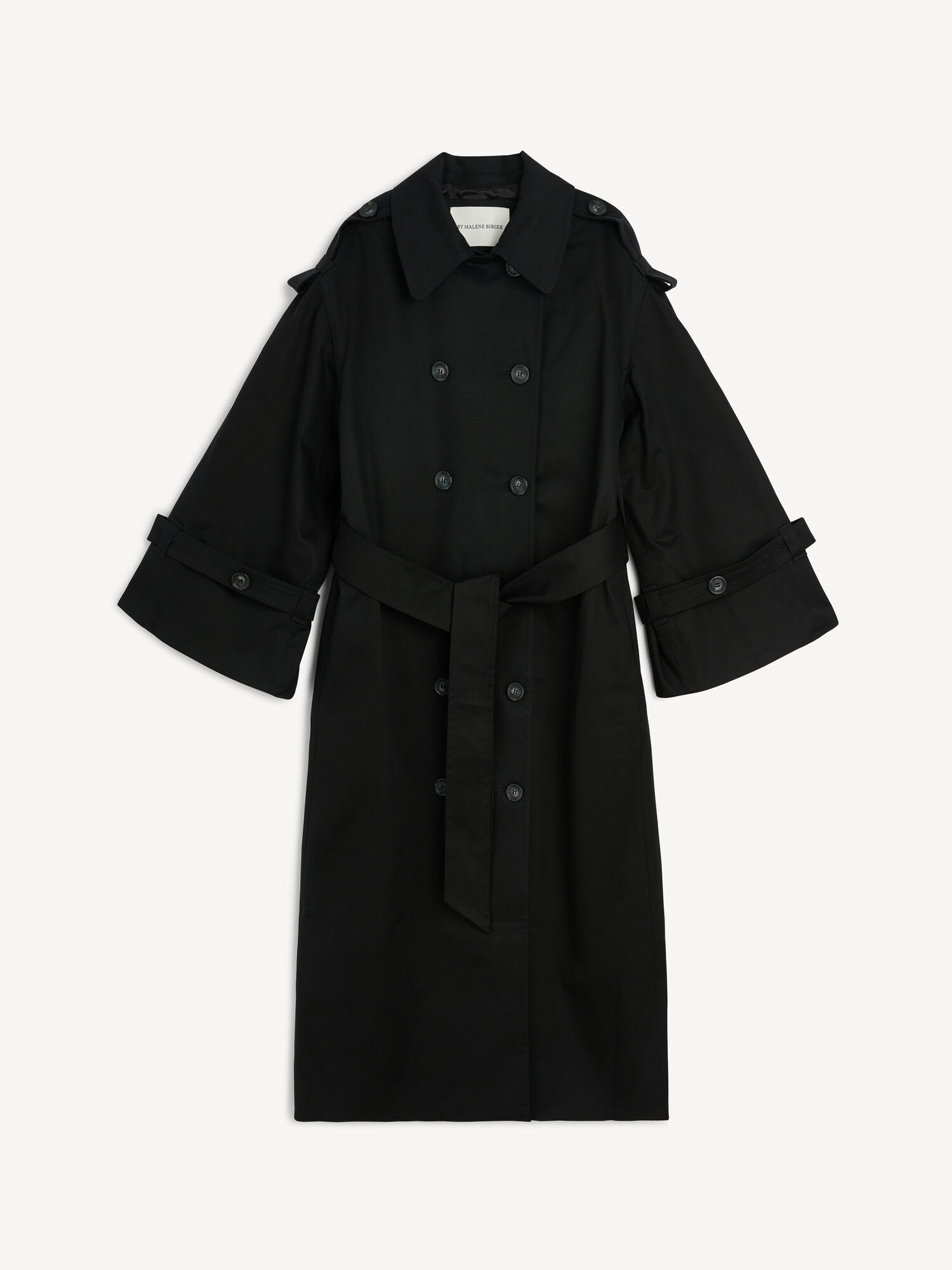 Kurtki By Malene Birger Alanis Trench Czarne | PL_BB71842