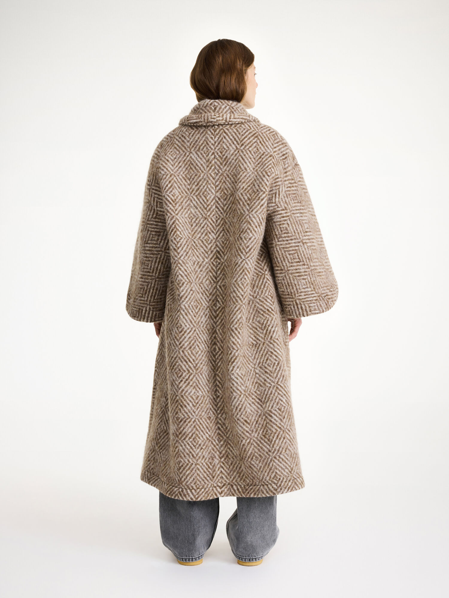 Kurtki By Malene Birger Mangia Wool-blend Shitake | PL_BB44881