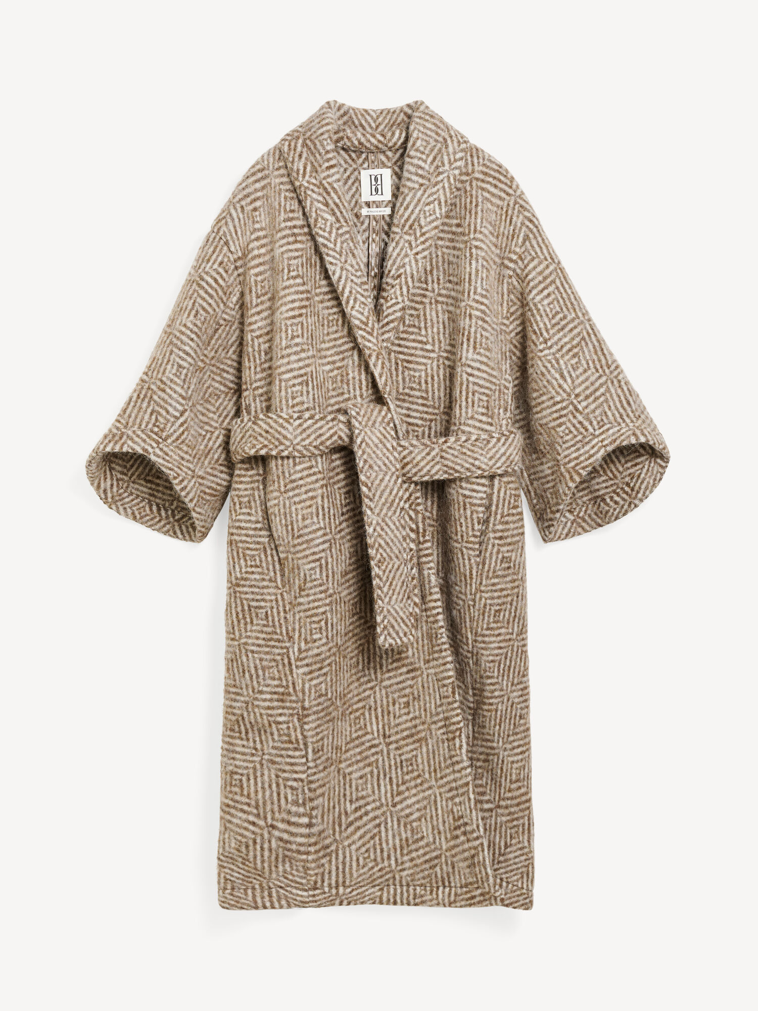 Kurtki By Malene Birger Mangia Wool-blend Shitake | PL_BB44881