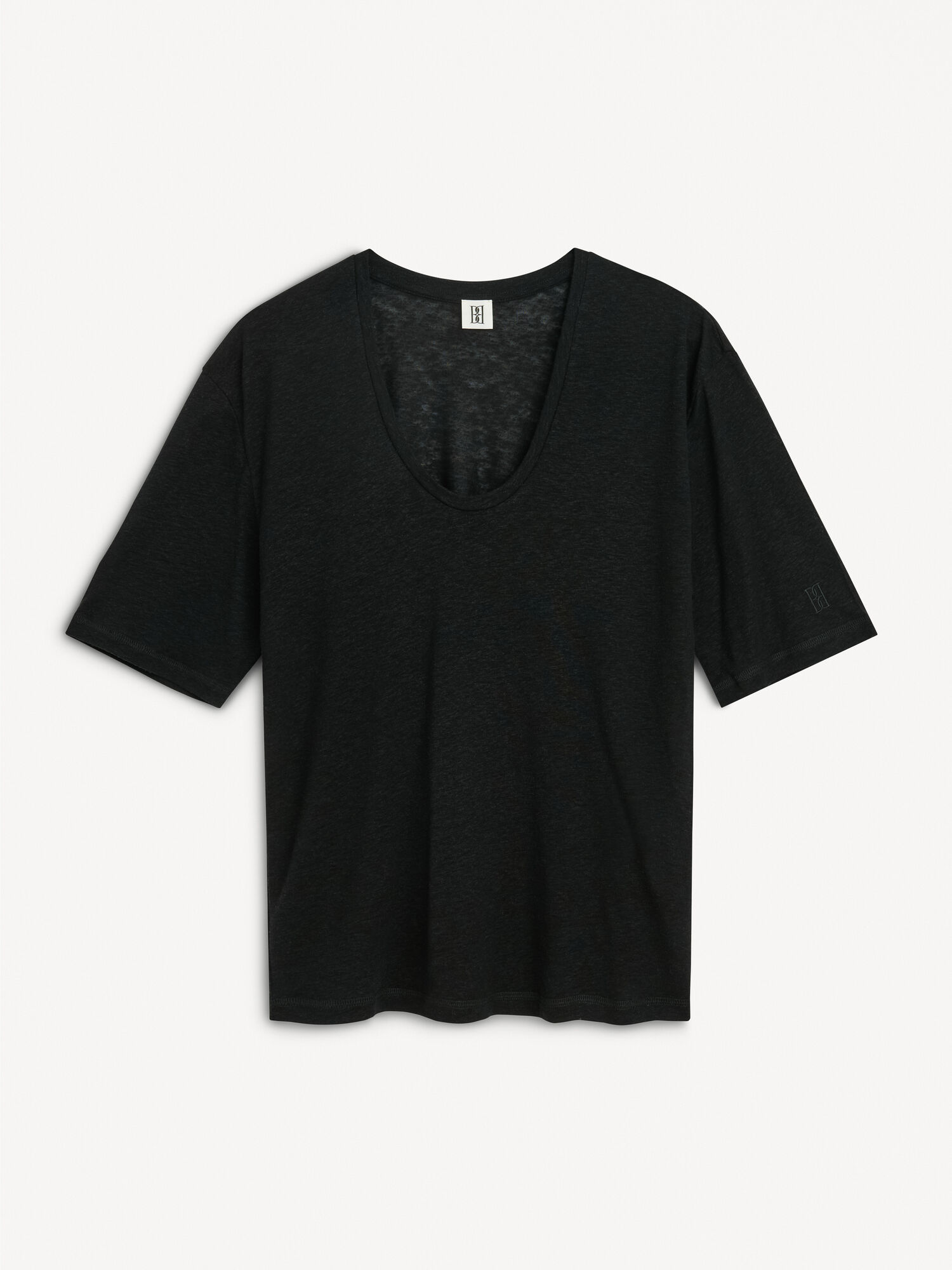 Najfatalniejszy By Malene Birger Amaringa T-shirt Czarne | PL_BB68000