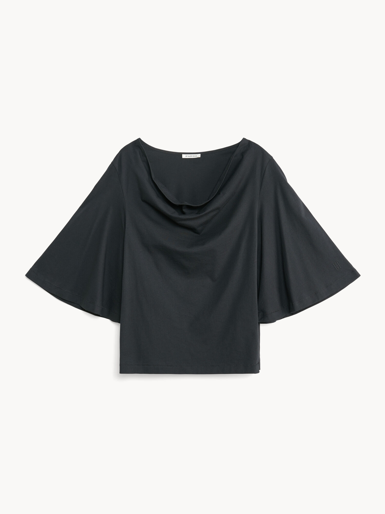 Najfatalniejszy By Malene Birger Bryar Organic Cotton T-shirt Czarne | PL_BB41015