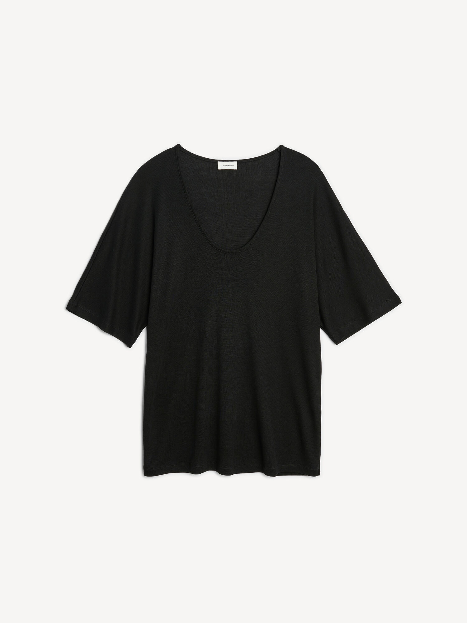 Najfatalniejszy By Malene Birger Cevina Oversized T-shirt Czarne | PL_BB20659