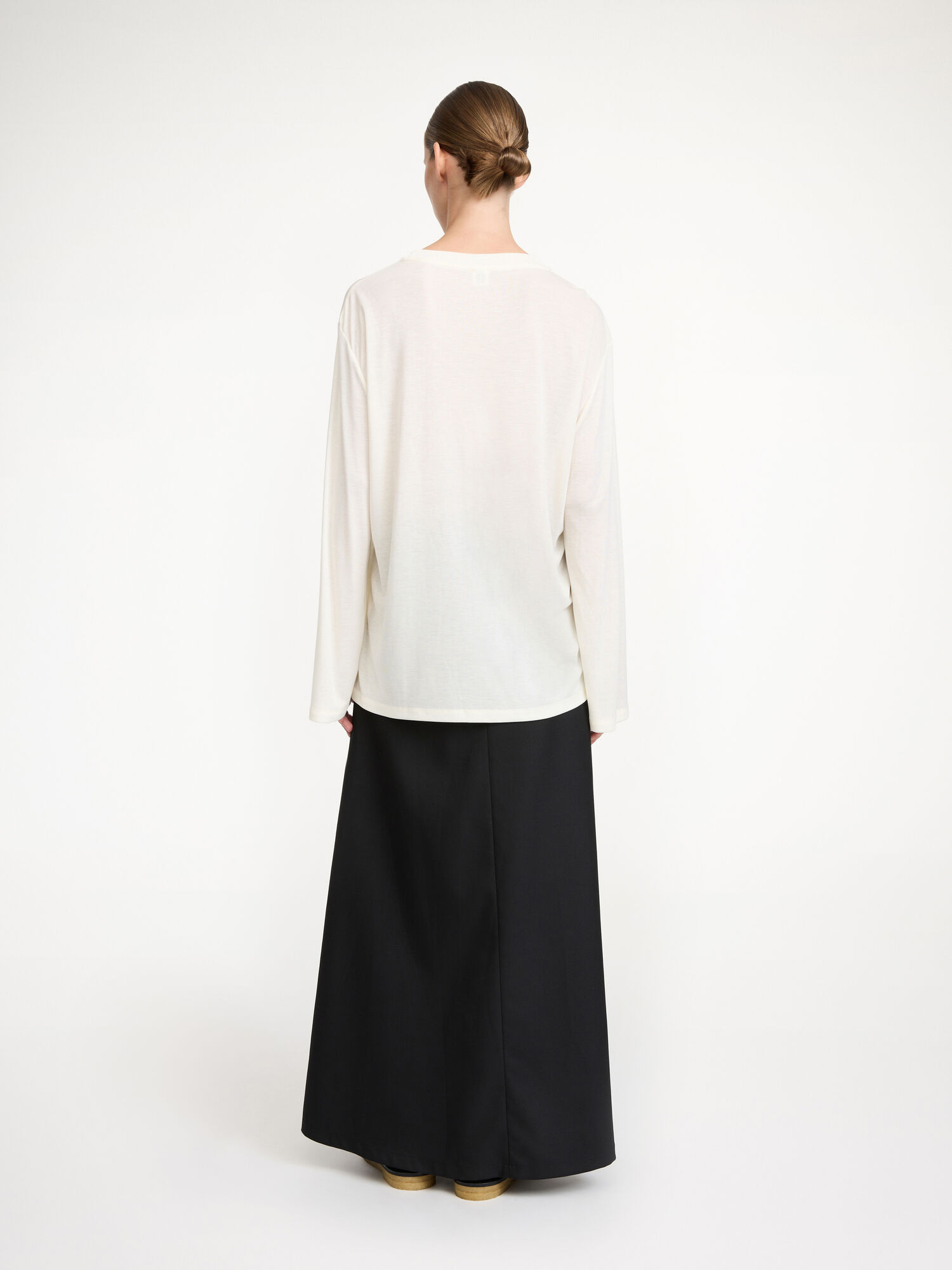 Najfatalniejszy By Malene Birger Fayeh Oversized Longsleeve Białe | PL_BB40014