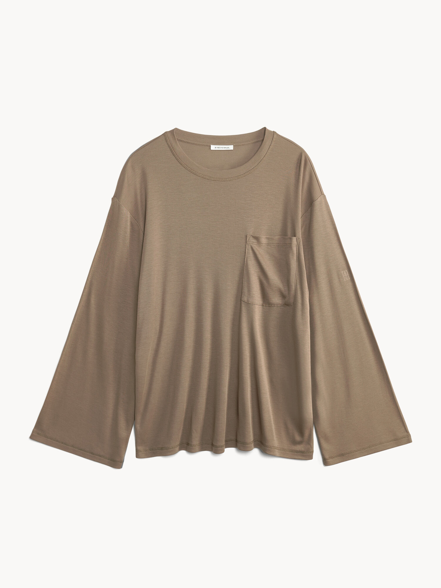 Najfatalniejszy By Malene Birger Fayeh Oversized Longsleeve Shitake | PL_BB92573