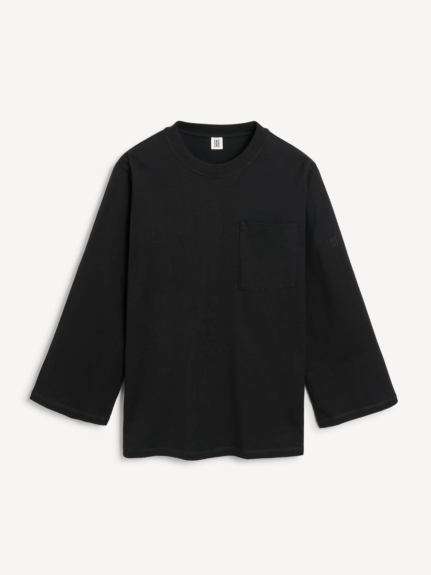 Najfatalniejszy By Malene Birger Fayeh Oversized Longsleeve Czarne | PL_BB82781