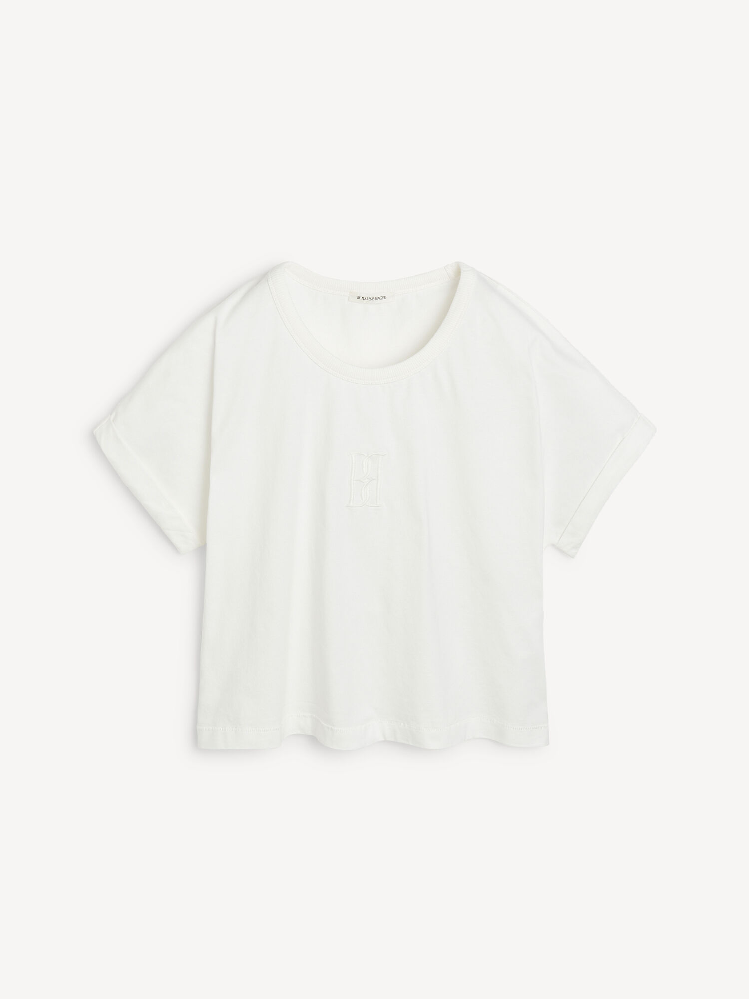 Najfatalniejszy By Malene Birger Hedalia Organic Cotton T-shirt Białe | PL_BB85154