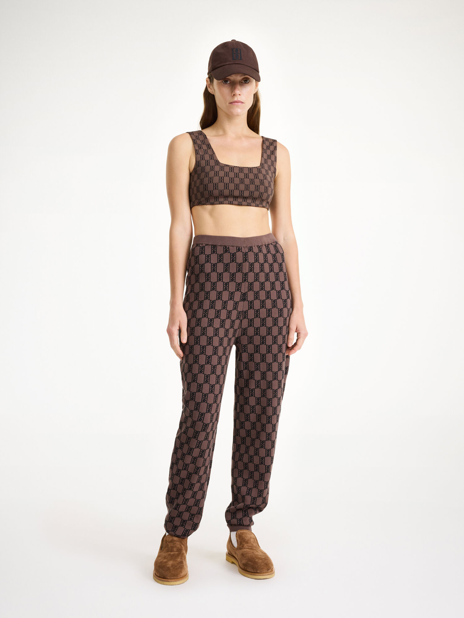 Odzież sportowa By Malene Birger Hali Knitted Sweatpants Ciemny | PL_BB51380