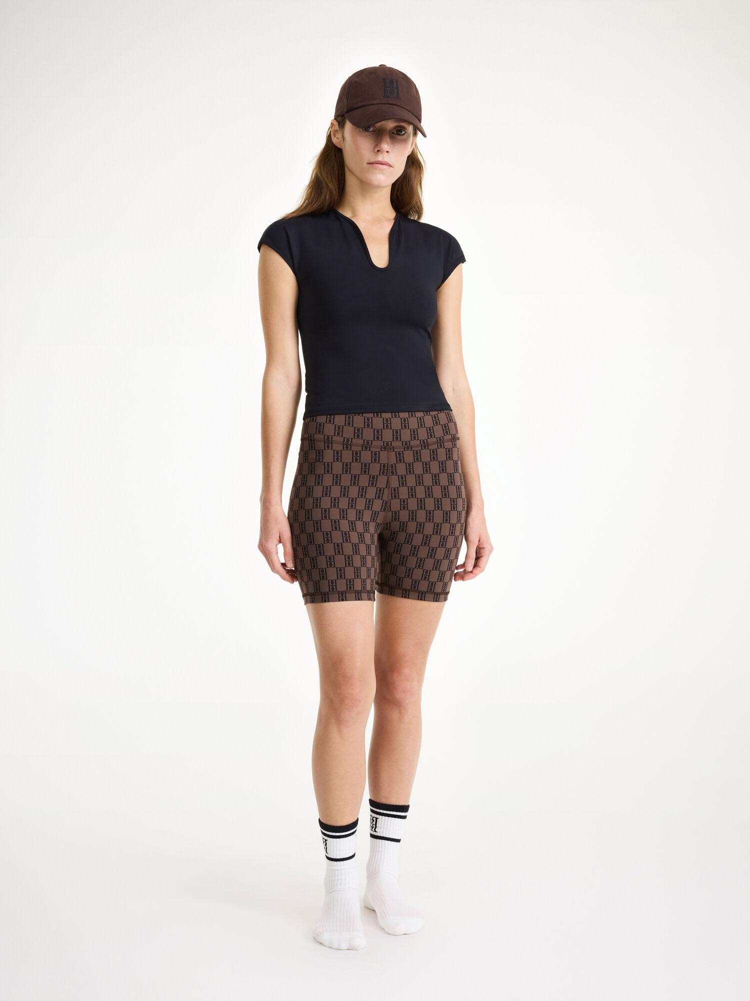 Odzież sportowa By Malene Birger Siola Atheletic Shorts Ciemny | PL_BB81230