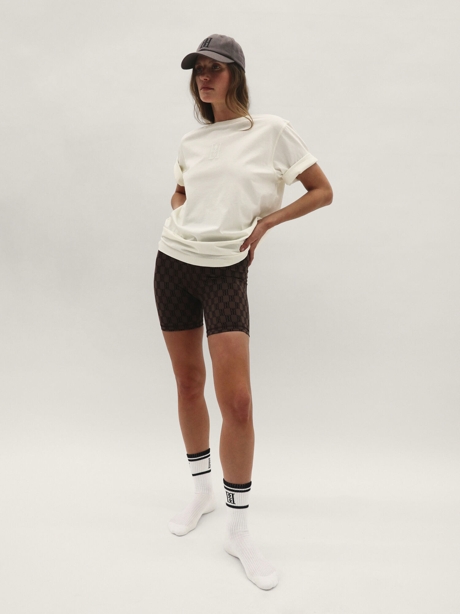 Odzież sportowa By Malene Birger Siola Atheletic Shorts Ciemny | PL_BB81230