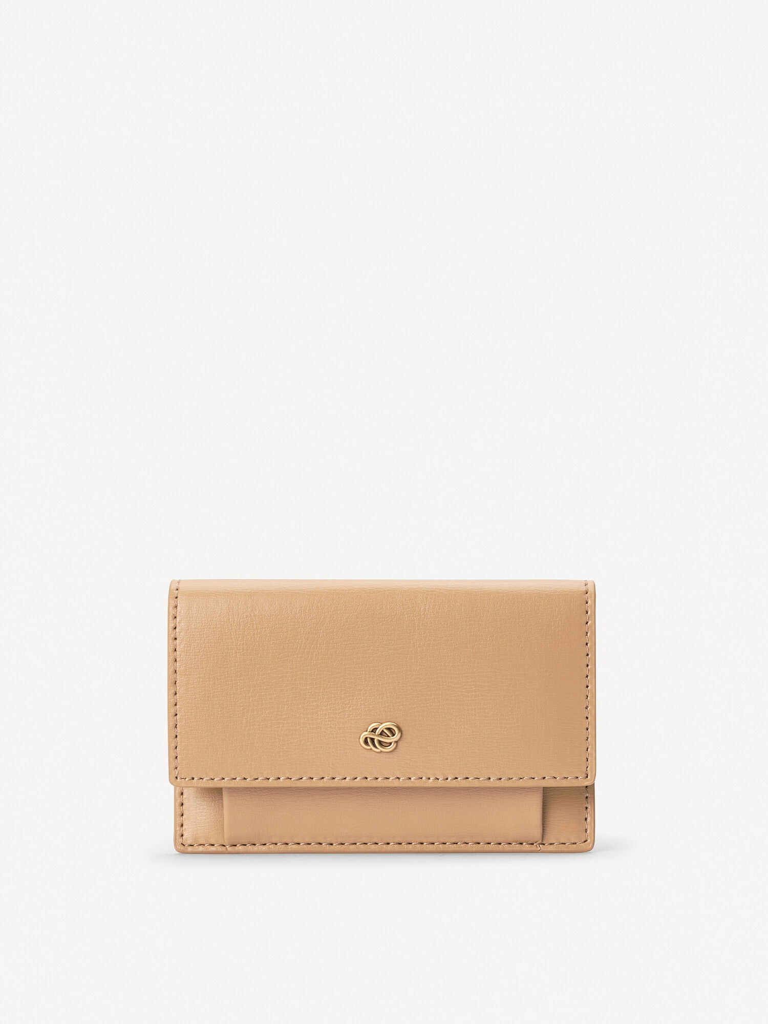 Portfele i wizytowniki By Malene Birger Aya Leather Wallet Sand | PL_BB12451