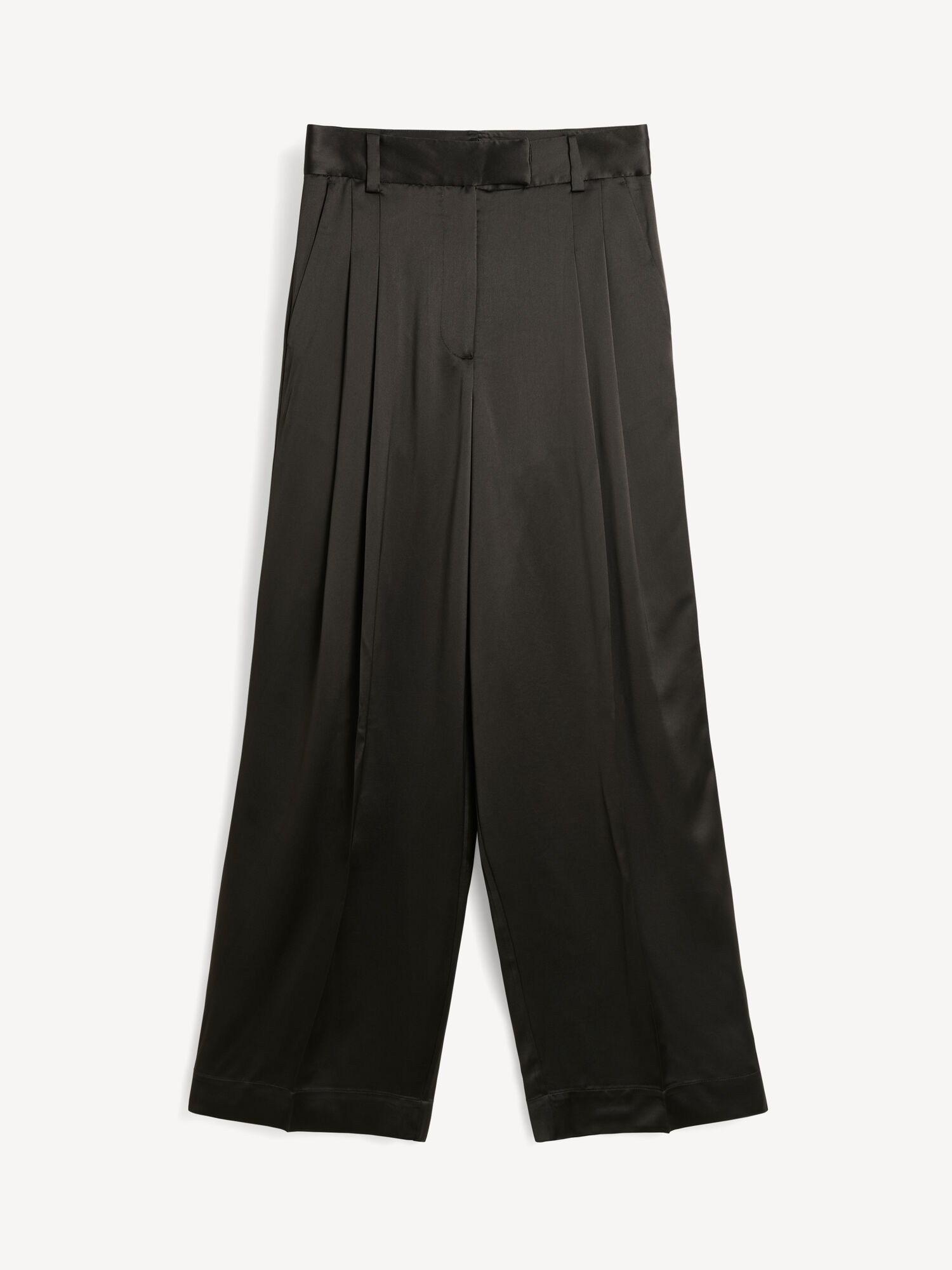 Portki By Malene Birger Cymbaria High-waisted Czarne | PL_BB20984