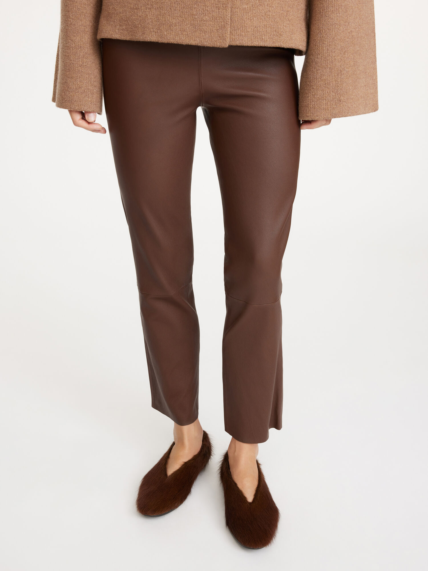 Portki By Malene Birger Florentina Leather Chestnut | PL_BB66981