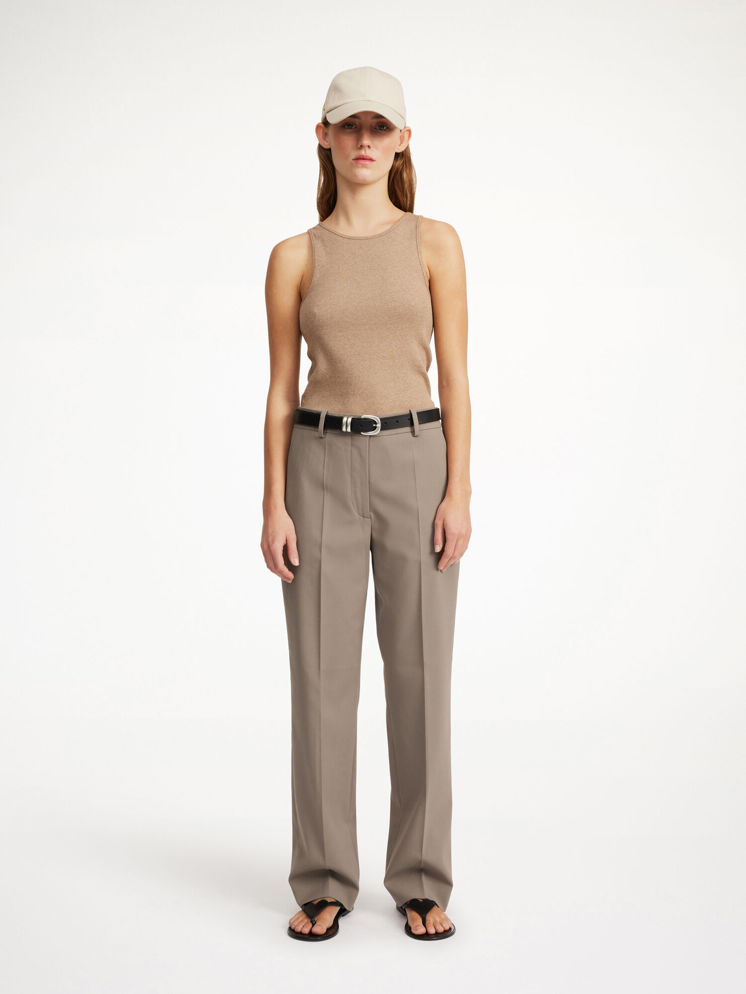 Portki By Malene Birger Igda Straight-leg Shitake | PL_BB15469